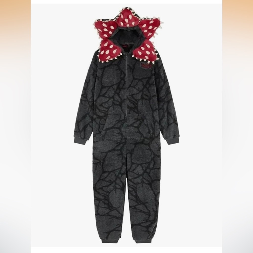Stranger Things Demogorgon Onsie Adult Pajamas Cosplay XL